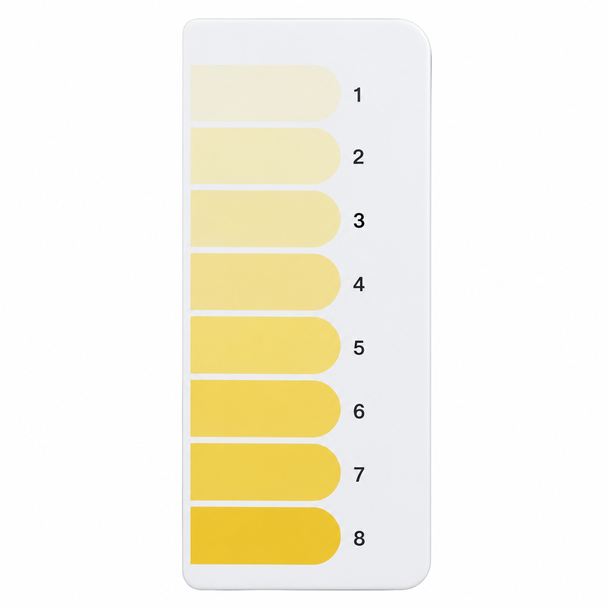 Tooth Shade Guide Card