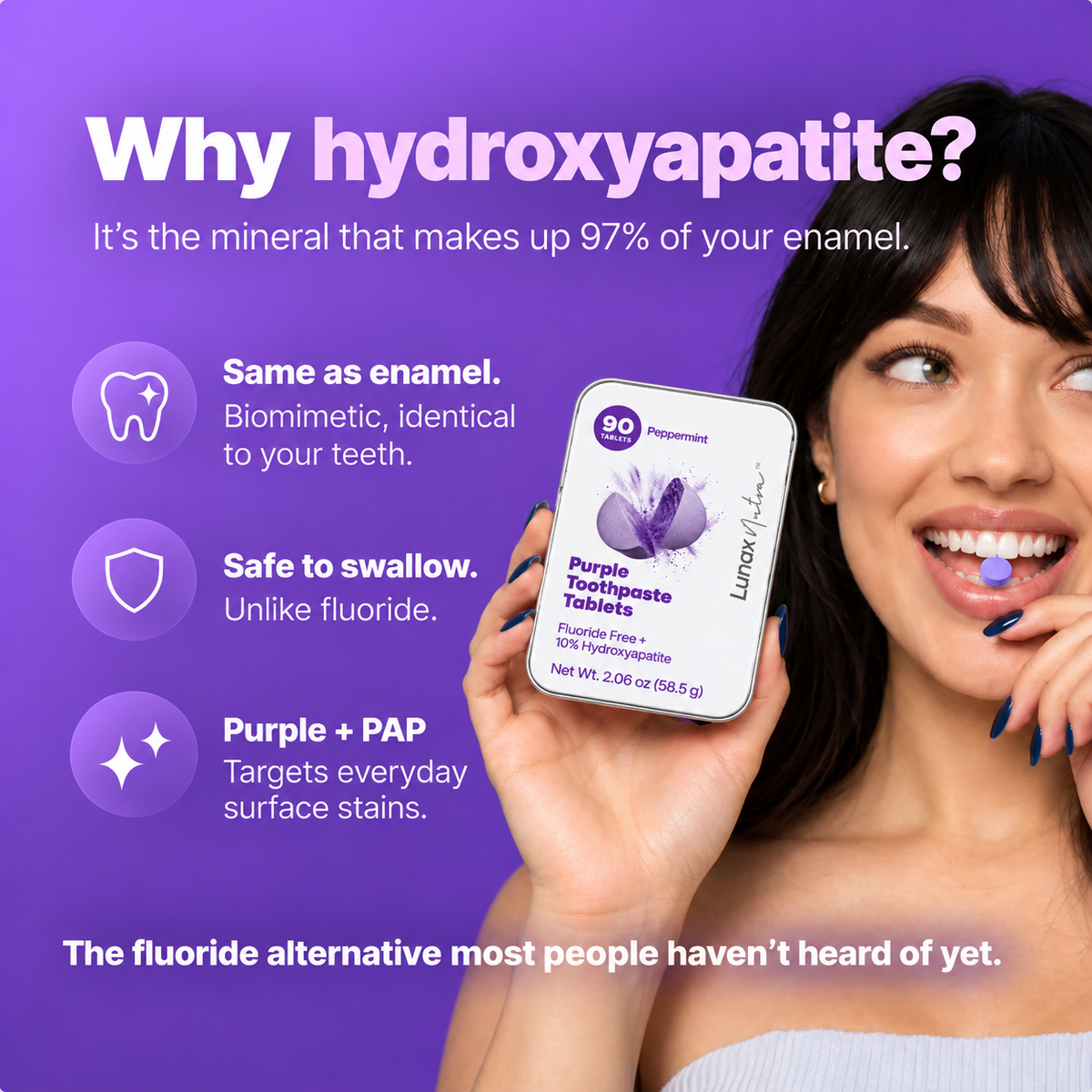 VioletBite Whitening Purple Toothpaste Tablets